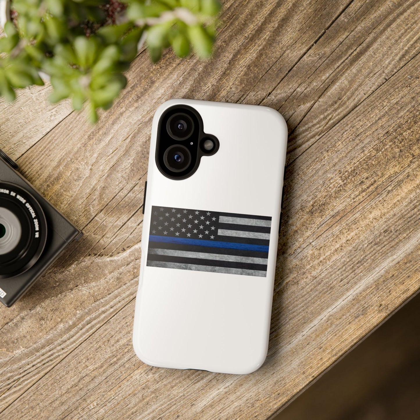 Phone Case - Support Police Flag Tough Case for Patriotic Americans