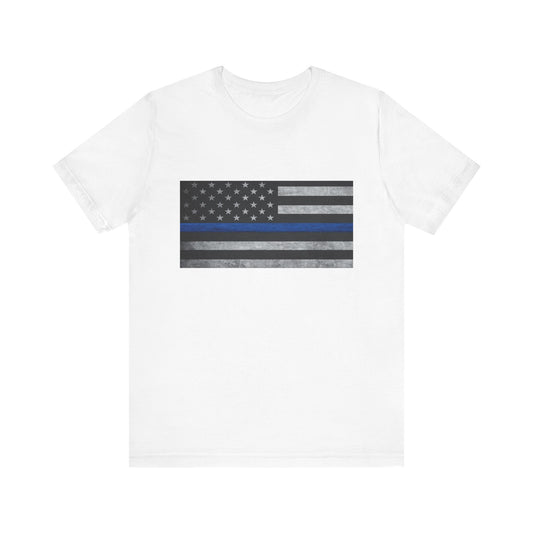 Blue Flag Protect Police T-Shirt, Thin Blue Line Shirt, Law Enforcement Gift, Police Support Tee, Back the Blue Shirt