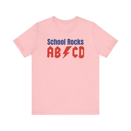 School Rocks Unisex Tee - Fun Graphic Shirt for Students, Back to School, Teacher Gift, Casual Wear, Youth Fashion