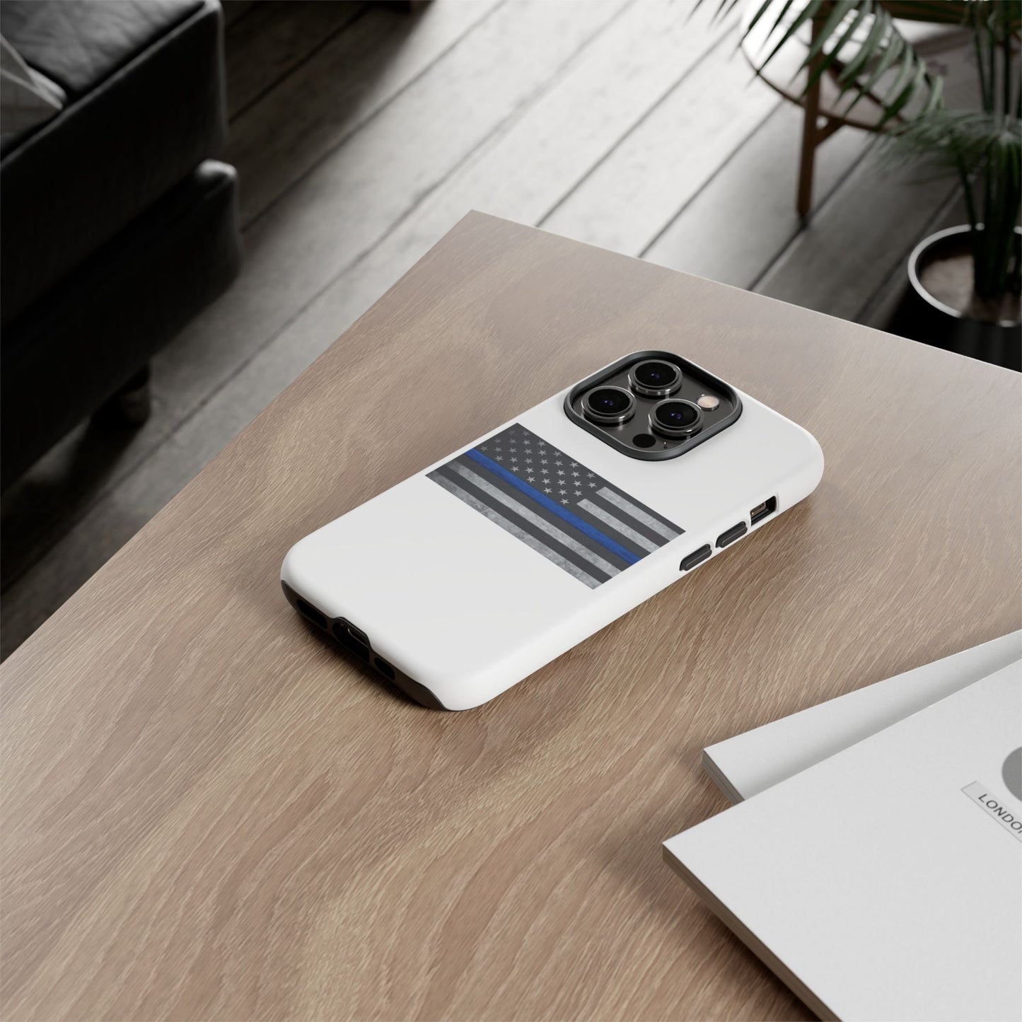 Phone Case - Support Police Flag Tough Case for Patriotic Americans