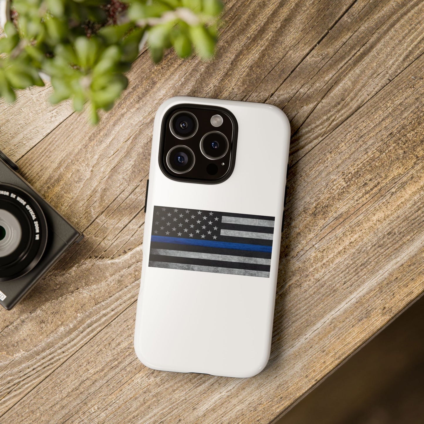 Phone Case - Support Police Flag Tough Case for Patriotic Americans