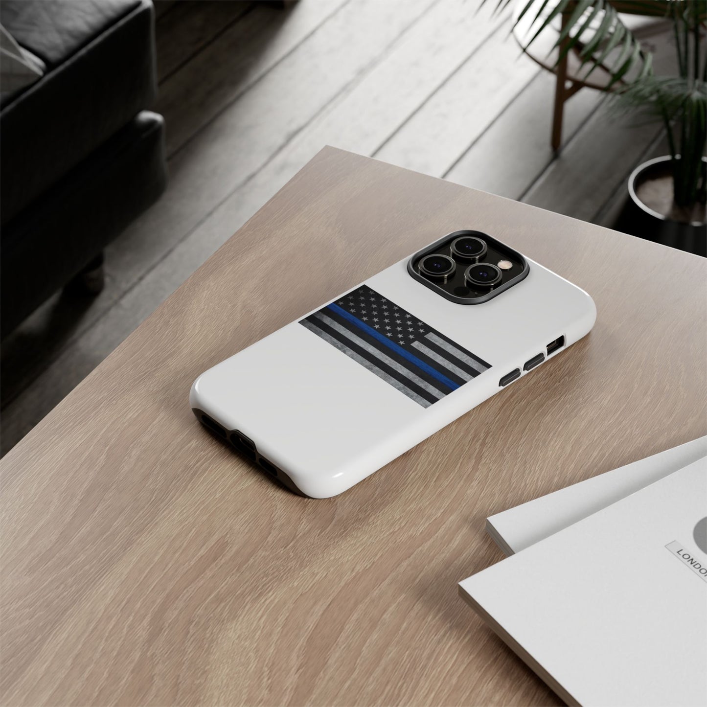 Phone Case - Support Police Flag Tough Case for Patriotic Americans