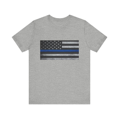 Blue Flag Protect Police T-Shirt, Thin Blue Line Shirt, Law Enforcement Gift, Police Support Tee, Back the Blue Shirt