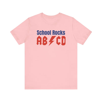 School Rocks Unisex Tee - Fun Graphic Shirt for Students, Back to School, Teacher Gift, Casual Wear, Youth Fashion