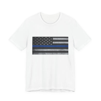 Blue Flag Protect Police T-Shirt, Thin Blue Line Shirt, Law Enforcement Gift, Police Support Tee, Back the Blue Shirt