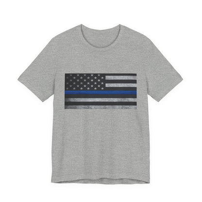 Blue Flag Protect Police T-Shirt, Thin Blue Line Shirt, Law Enforcement Gift, Police Support Tee, Back the Blue Shirt