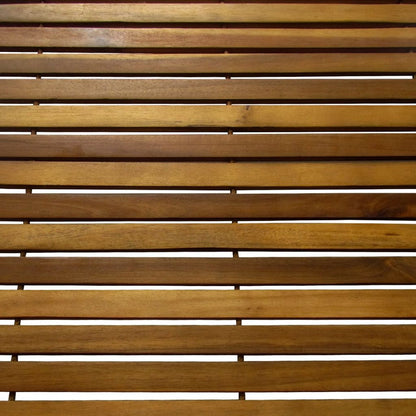 vidaXL Bathmat with Rubber Backing Bath Runner Bathroom Mat Acacia Hardwood