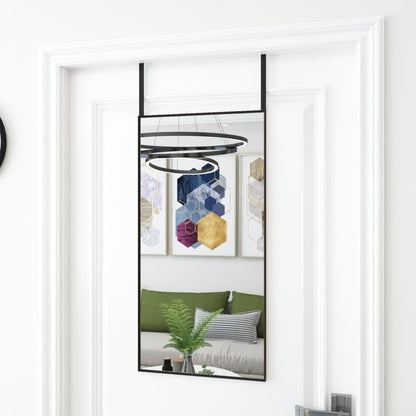 vidaXL Door Mirror Wall Mounted Mirror for Living Room Glass and Aluminum