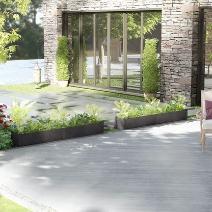 vidaXL Planter Outdoor Patio Raised Garden Bed Flower Box Solid Wood Pine